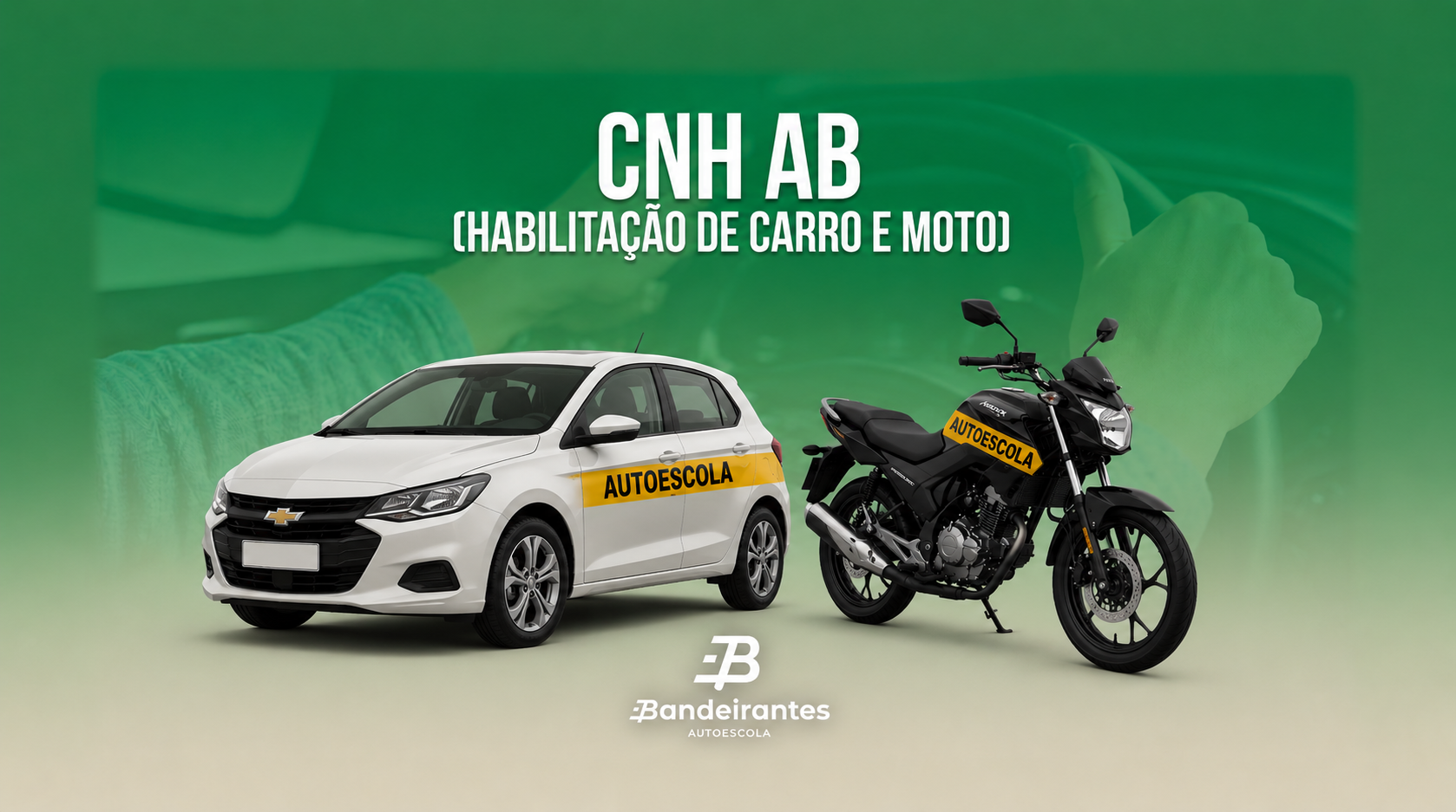 CNH AB: 10 AULAS PRÁTICAS CAT (A) + 10  AULAS PRÁTICAS CAT (B)