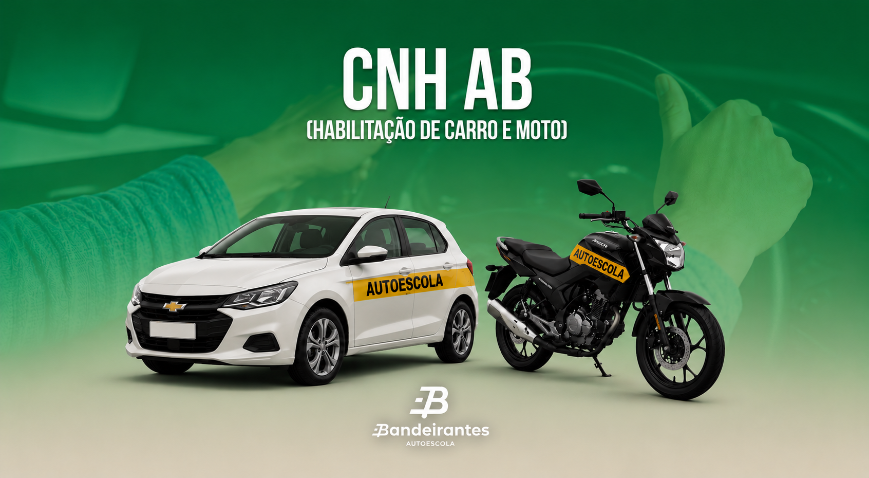 CNH AB: 3 AULAS PRÁTICAS CAT (A) + 3 AULAS PRÁTICAS CAT (B)